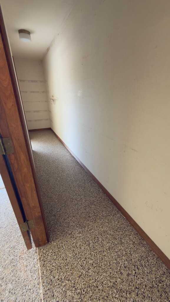 Epoxy hallway floor coating