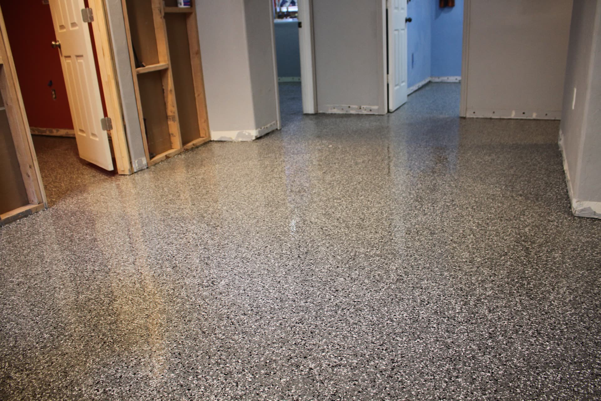 Epoxy floor coating - completed job Utah