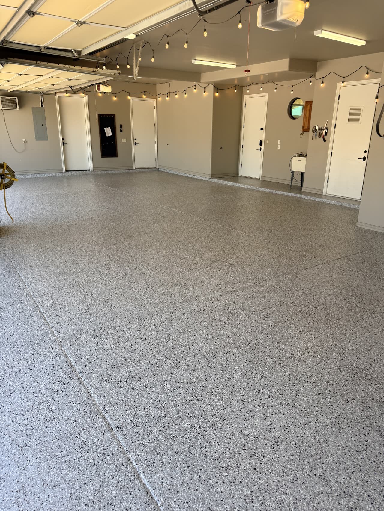 Epoxy garage floor - Melton job Utah