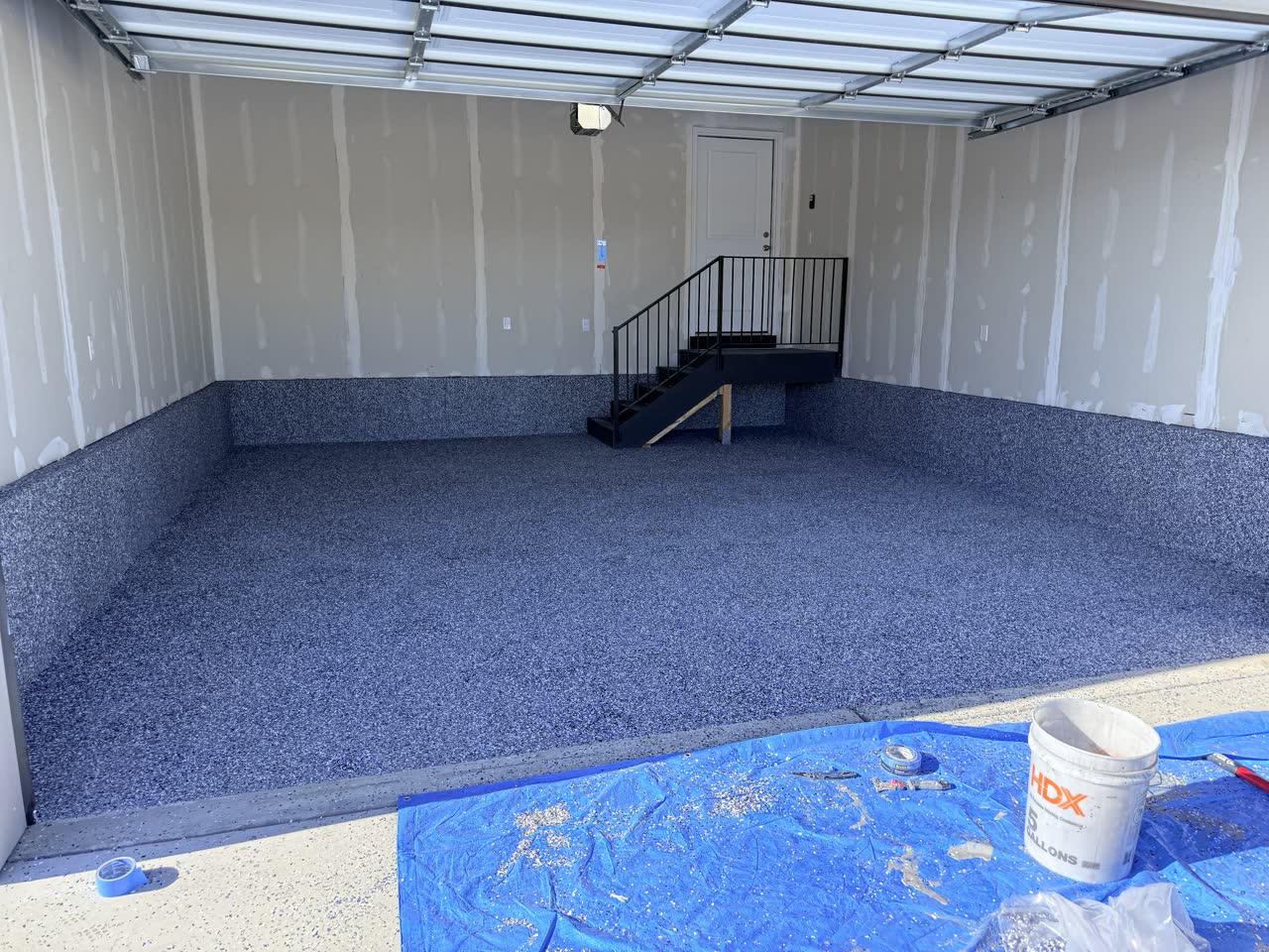 Epoxy floor coating - completed job Utah